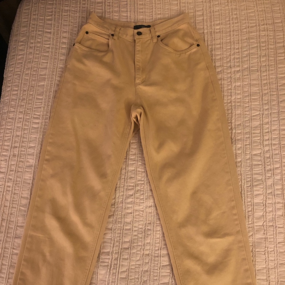 Vintage Yellow Highwaisted Denim Jeans